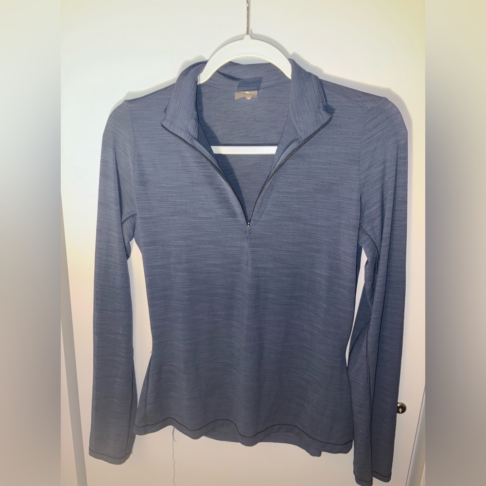 CALIA by Carrie Underwood Heathered Slate Blue Quarter-Zip Pullover